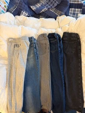 Lot of 5 Boys pants Size 8–very good!